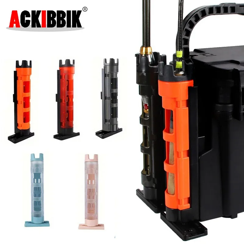 Ackibbik 1Pc Portacanna Da Pesca Per Scatola Da Pesca Portacanne Da Pesca Portacanna Da Pesca All'aperto Supporto Per Canna Da Pesca Scatola Per Pesci Accessori Per Asta