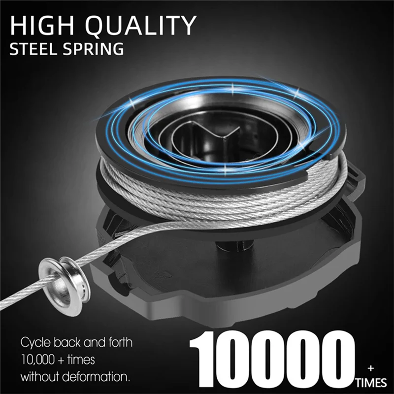 2 упаковки, выдвижной брелок для ключей, сверхпрочный карабин, держатель для бейджа, катушка для ID бейджа со стальным выдвижным шнуром