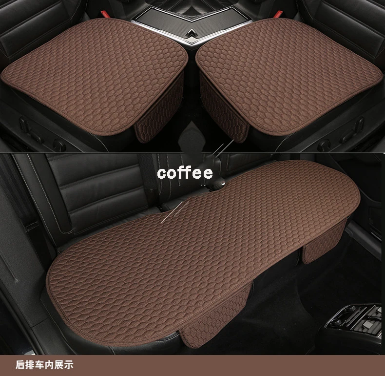 Auto sitz abdeckung vorne/hinten flachs sitz schützen kissen automobil sitzkissen protector pad auto abdeckungen matte schützen – Detail 8