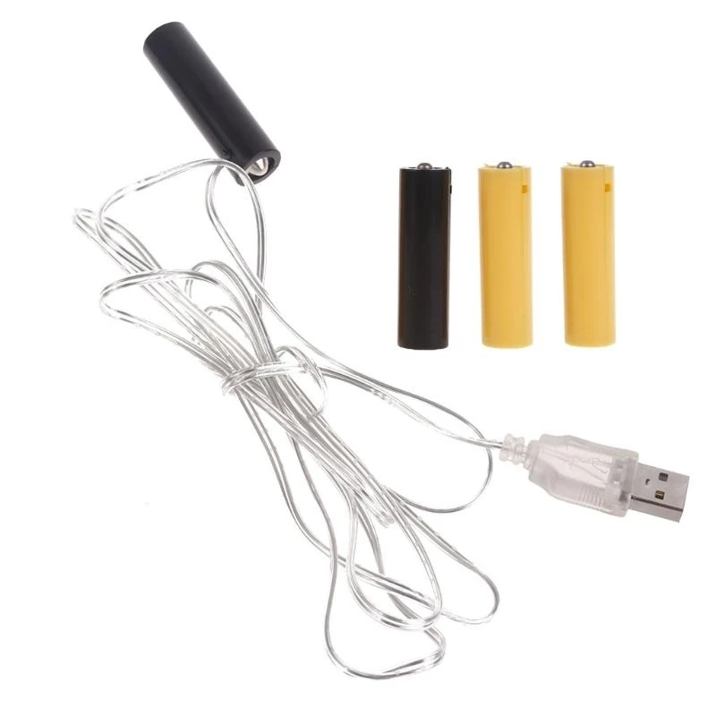 

AA Virtual Battery USB AA Battery Elminator для светодиодных ламп лампы вентиляции камеры замена для батарей 4,5 В и 3 В АА
