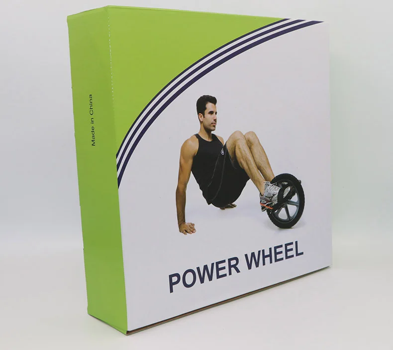 Home Gym Trainer Abdominal Muscle Fitness ab Wheel Roller Foot Step on Both Tummy Wheels