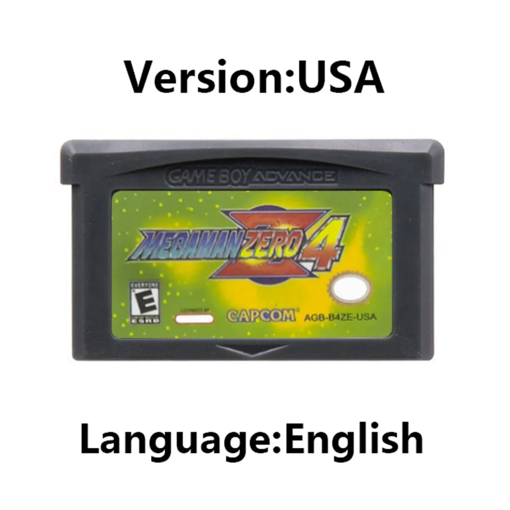 GBA لعبة خرطوشة MegaMan 32 بت لعبة فيديو وحدة التحكم بطاقة Megaman Zero 1-4 Megaman Red Sun Blue Moon لـ GBA #3