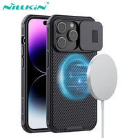 For iPhone 16 Pro Max Magsafe Case Nillkin CamShield Pro Slide Camera Protection Back Cover For iPhone 15 Pro Max Magnetic Cases