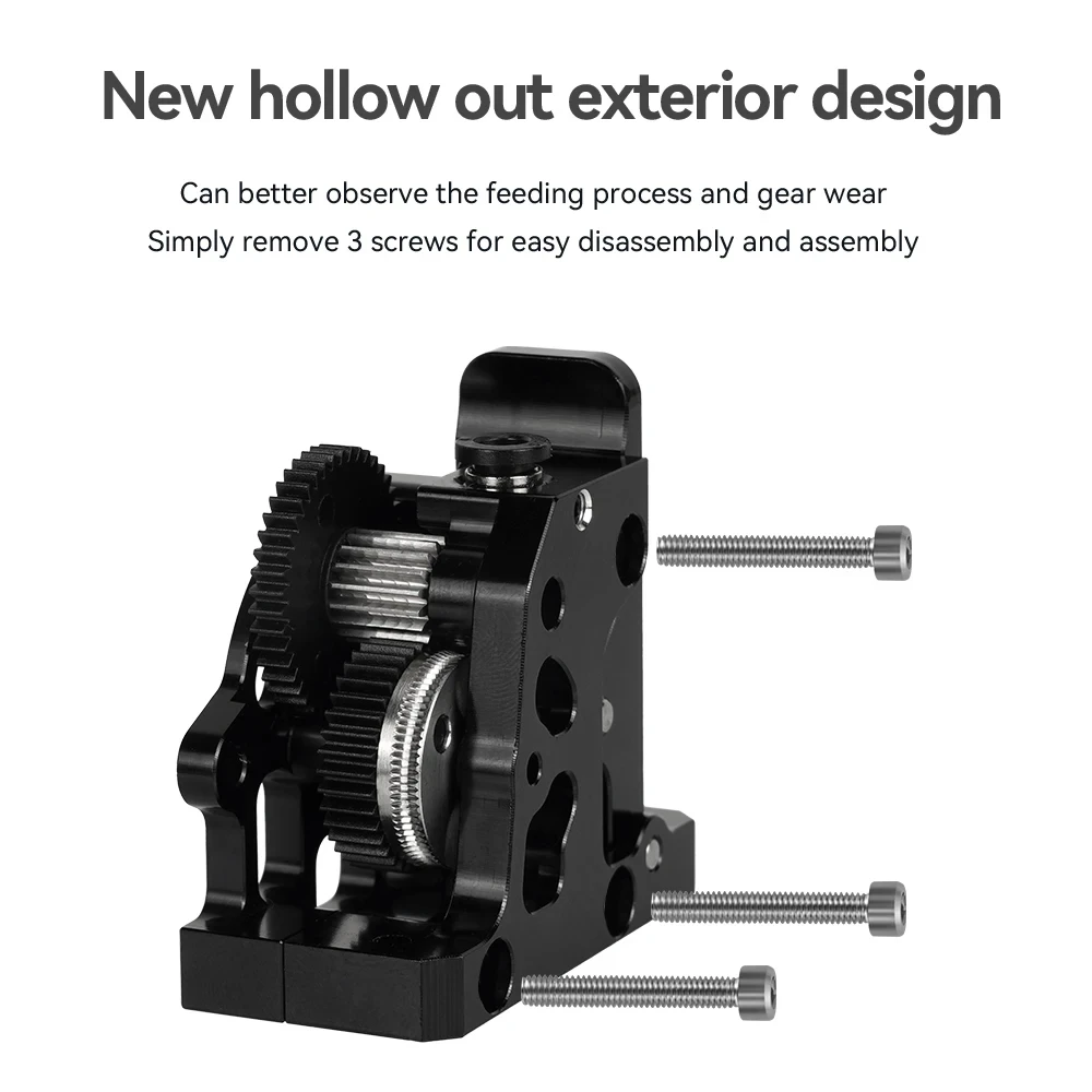 Dla CR10 CR 10S Ender3 V2 VORON HGX LITE Ekstruder Podwójny Ekstruder z Przekładnią Ekstruder z Przekładnią Redukcyjną z Twardej Stali Silnik Wysokiej Prędkości Części do Drukarek 3D — zdjęcie produktu 4