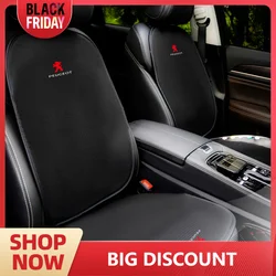 Anti-Slip Car Seat Backrest Cushion Auto Emblem Seat Protective Cover With Pocket For Peugeot 208 3008 107 308 2008 207 508 607