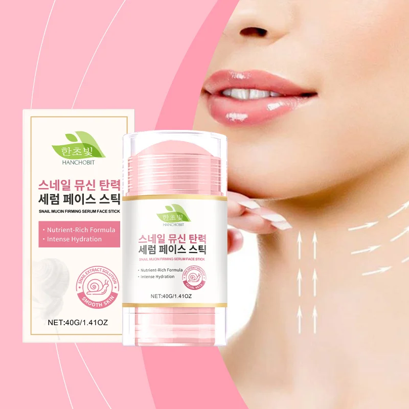 

Snail Essence Facial Stick, Collagen Long-Lasting Moisturizing, Lifting Facial Skin Lines, Facial Care Stick, Nourishing Firming