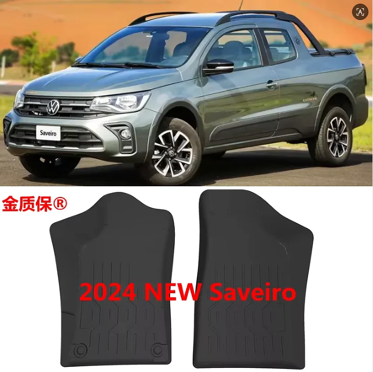 Alfombrillas para coche Volkswagen Saveiro 2024, nuevas alfombrillas impermeables para Saveiro, alfombrillas para el suelo del coche Saveiro.