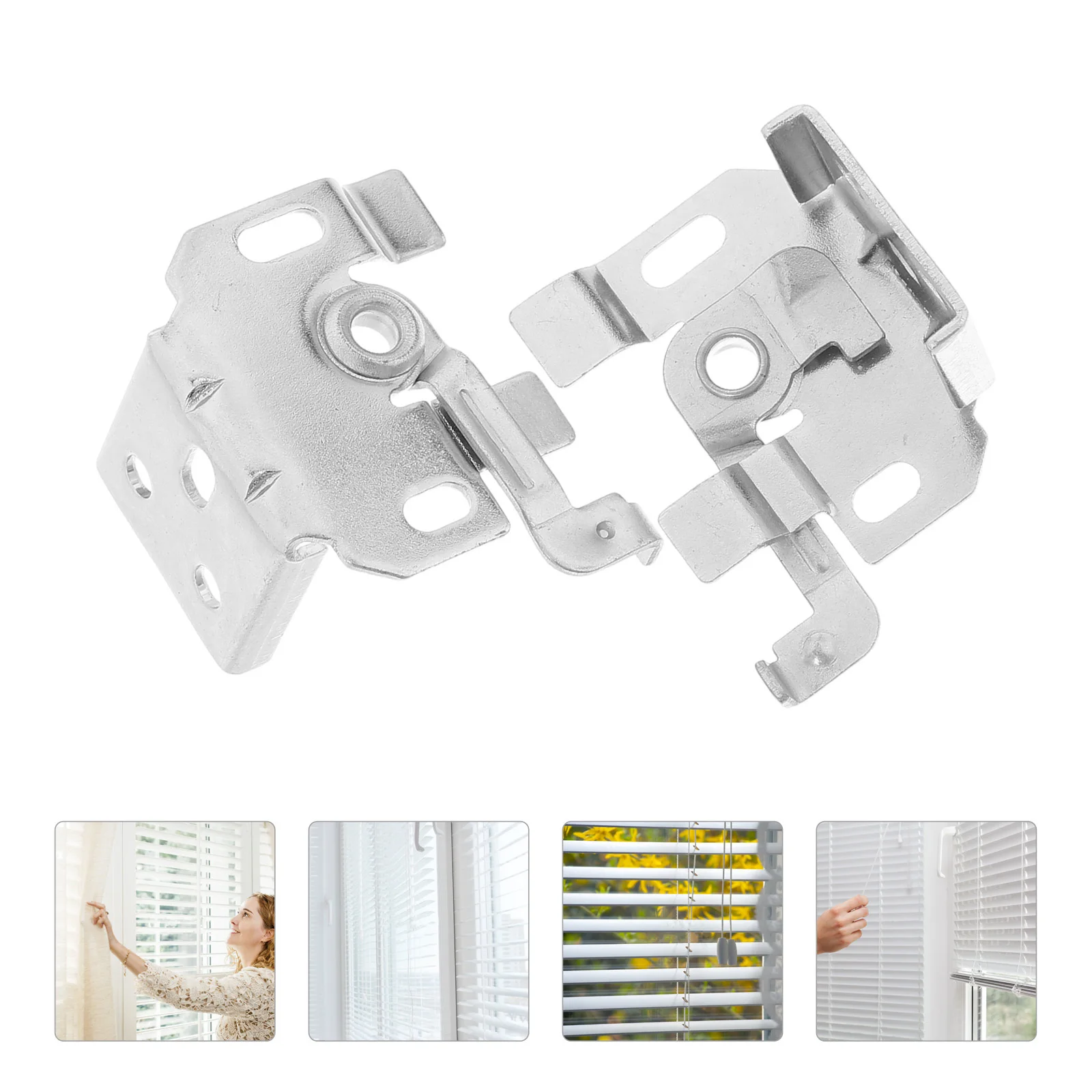 

1 set 1 Set Blind Bottom Rail Hold Clips Metal Window Blind Brackets For Venetian Blinds Spider Code Accessories Assorted Color