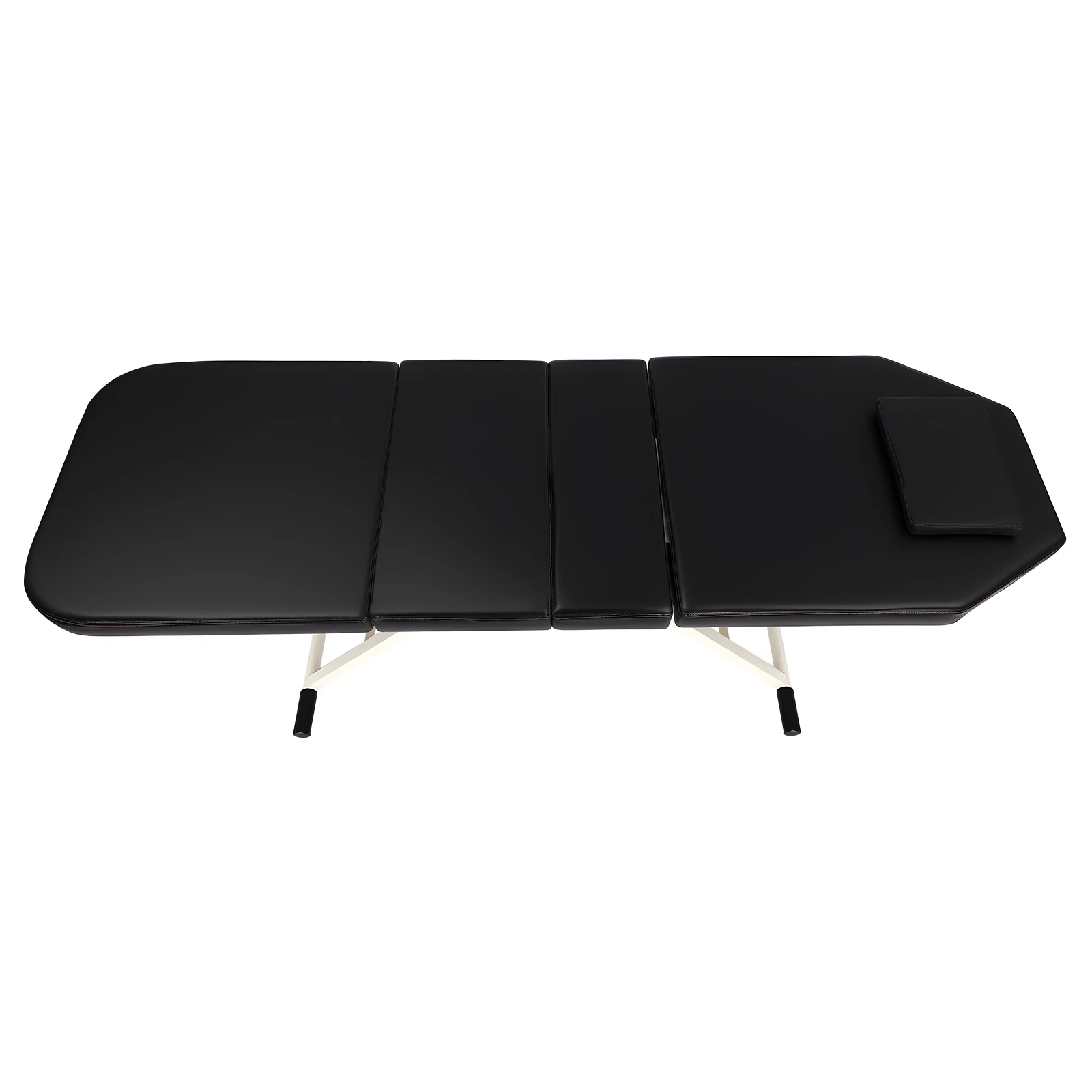 Tragbarer Klappbarer Spa-Stuhl Schwarz 3-Fach Faltbare Massageliege Belastbarkeit 200-250kg PU Für Krankenhäuser, Schönheitssalons, Spa – Detail 17