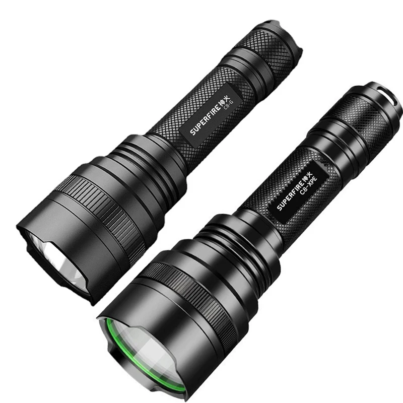 Flashlight Waterproof Outdoor Led Rechargeable Security Patrol Portable Self-Defense Multi-Functional Bright Flashlight
