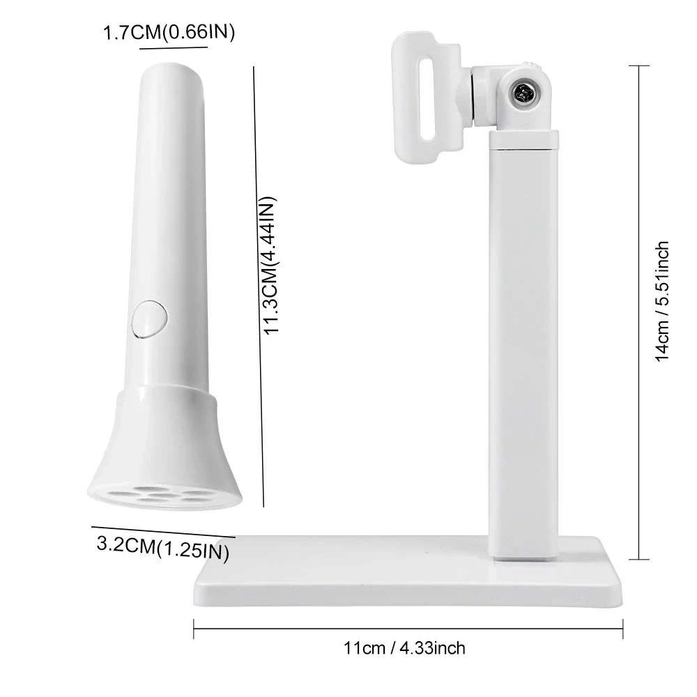 Tragbare Nagel-UV-LED-Lampe und LED-Licht-Stützsockel, wiederaufladbar für Nägel, Gel-Nagellack, trocknende UV-Lampe für Nägel, Kunst-Schreibtischständer