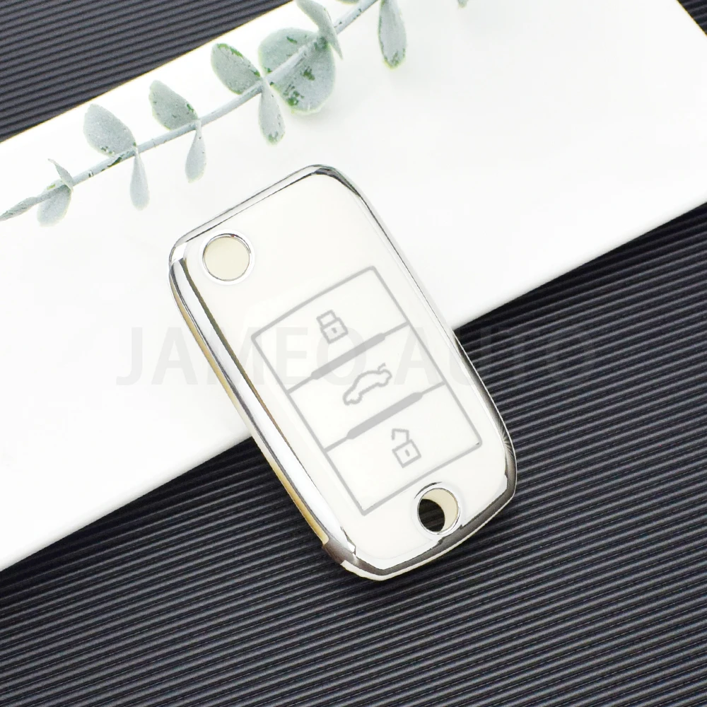 For MG MG3 MG5 MG6 MG7 MG ZS GT GS for Roewe RX5 350 360 750 TPU Car Flip Key Case Cover Shell Fob Keychain Accessories