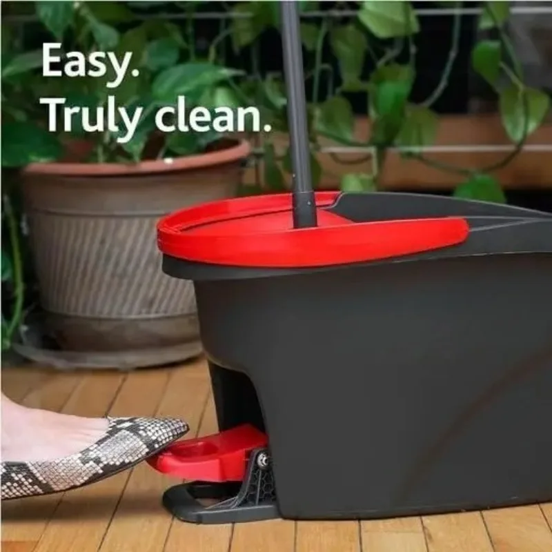 

New Product Promotion Spin Mop & Bucket Floor Cleaning System with 3 Extra Refills Easywring Microfiber