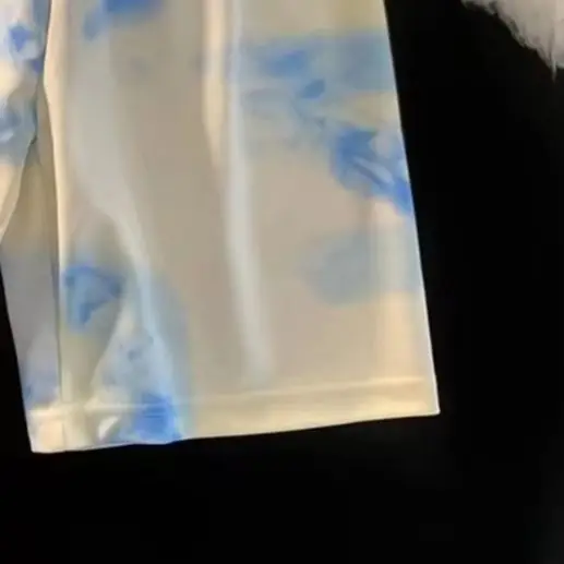 Men Loose Fit Tie Dye Print Short Pants Elastic Waist Drawstring Five Point Design Breathable Summer Shorts M-3XL