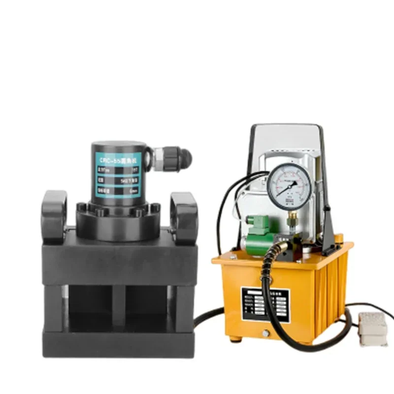 Hydraulic chamfering machine CRC-55 Angle iron cutting  iron processing cutting edge split Angle steel cutting arc Angle