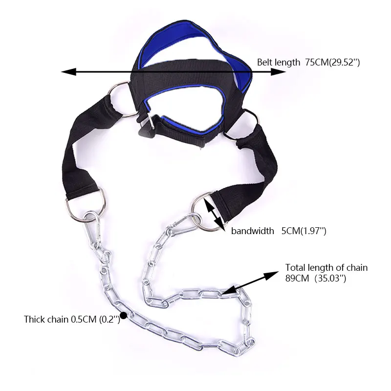 Head Harness Neck Exercise Head Strap for Weight Lifting Gym Fitness Training