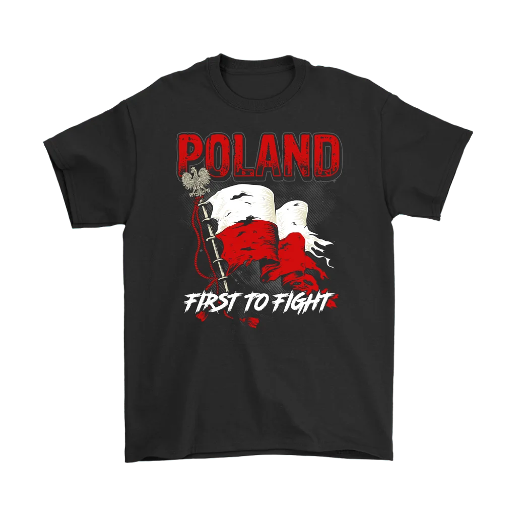 

WW2 Poland First To Fight Men T-Shirt Short Casual 100% Cotton Harajuku Shirts Size S-3XL