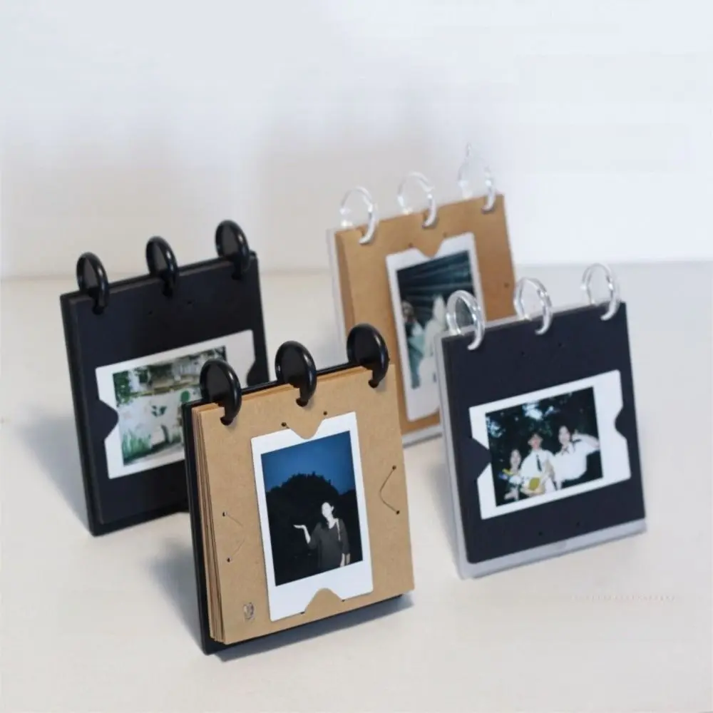 

Horizontal/Vertical Display Flip Photo Album Self Standing Holds 20-40 Photos Photocard Display Holder Easy To Install