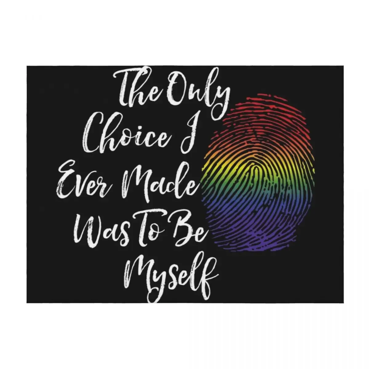 

Be Myself - LGBT Pride Gifts, Lesbian, Gay Throw Blanket Luxury Brand cosplay anime wednesday Summer Beddings Blankets