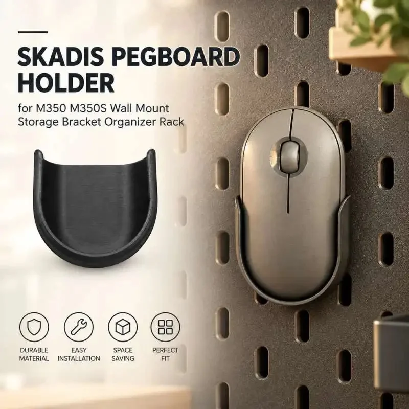 Wall Pegboard Mount Bracket Compatible Skadis for M350 M350S Storage Holder Rack