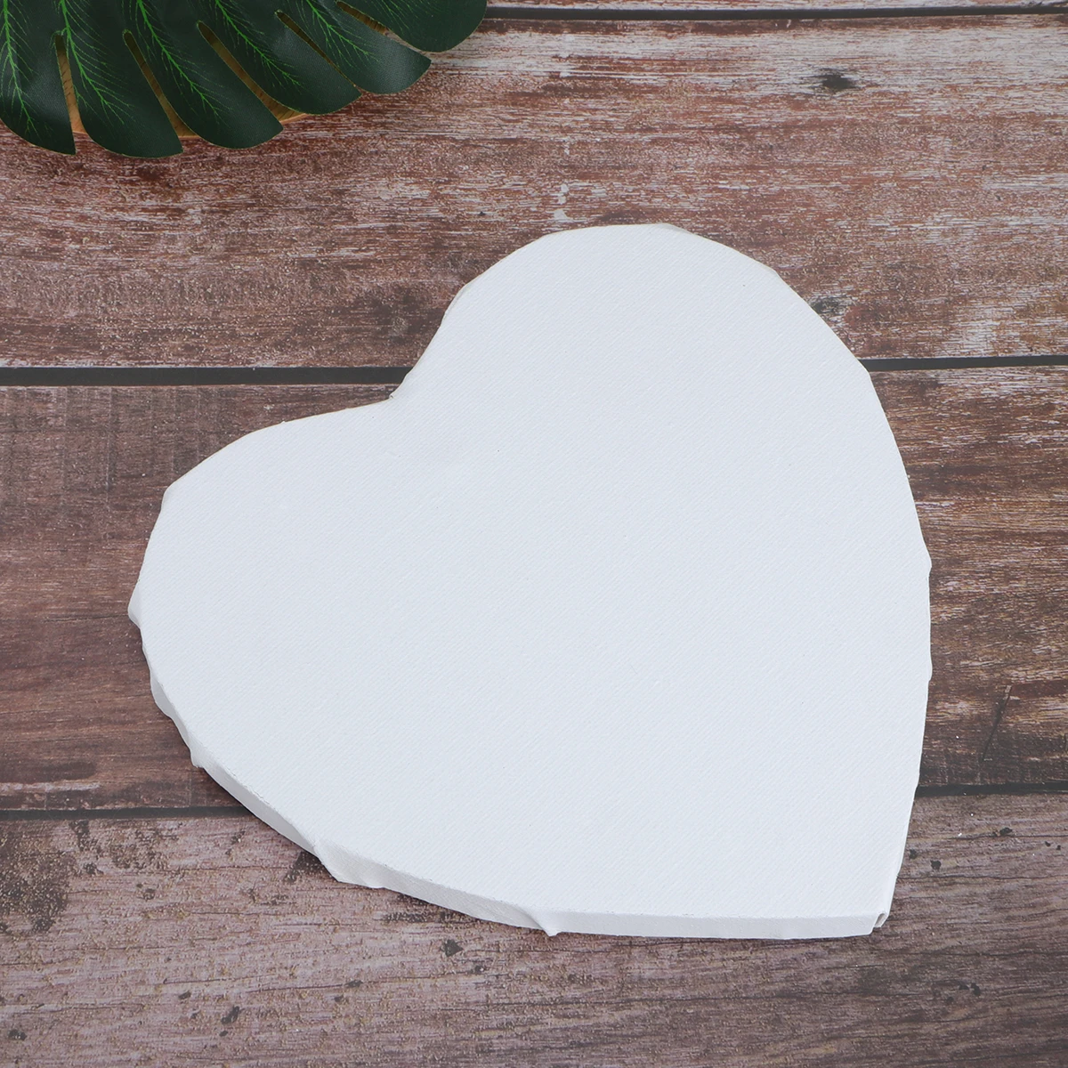 

2 Pcs Heart Shaped Canvas Frame Durable Wood Cotton Material Perfect for Artworks Gifts Creative Boards Painting Bulk