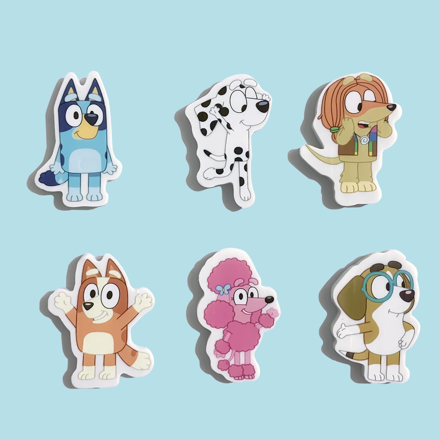 Bluey Bingo Stationery For Learning Anime Figure Model Primary School Students Pencil Eraser School Supplies Gift For Children