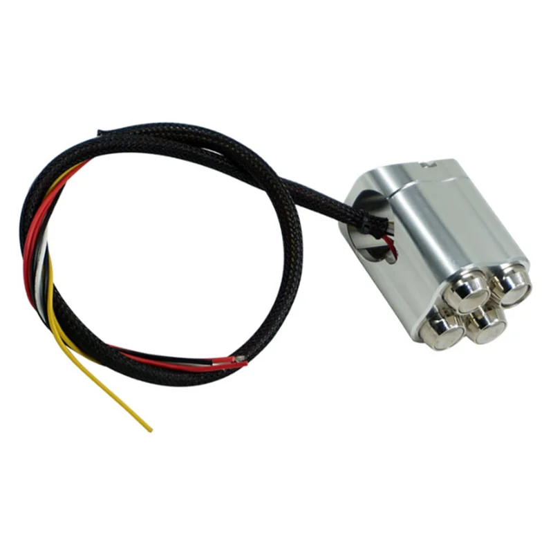 

AR-Motorcycle Multifunctional Handlebar Switch Suitable 28Mm Handlebar Control Switch Start Horn Light Turn Signal