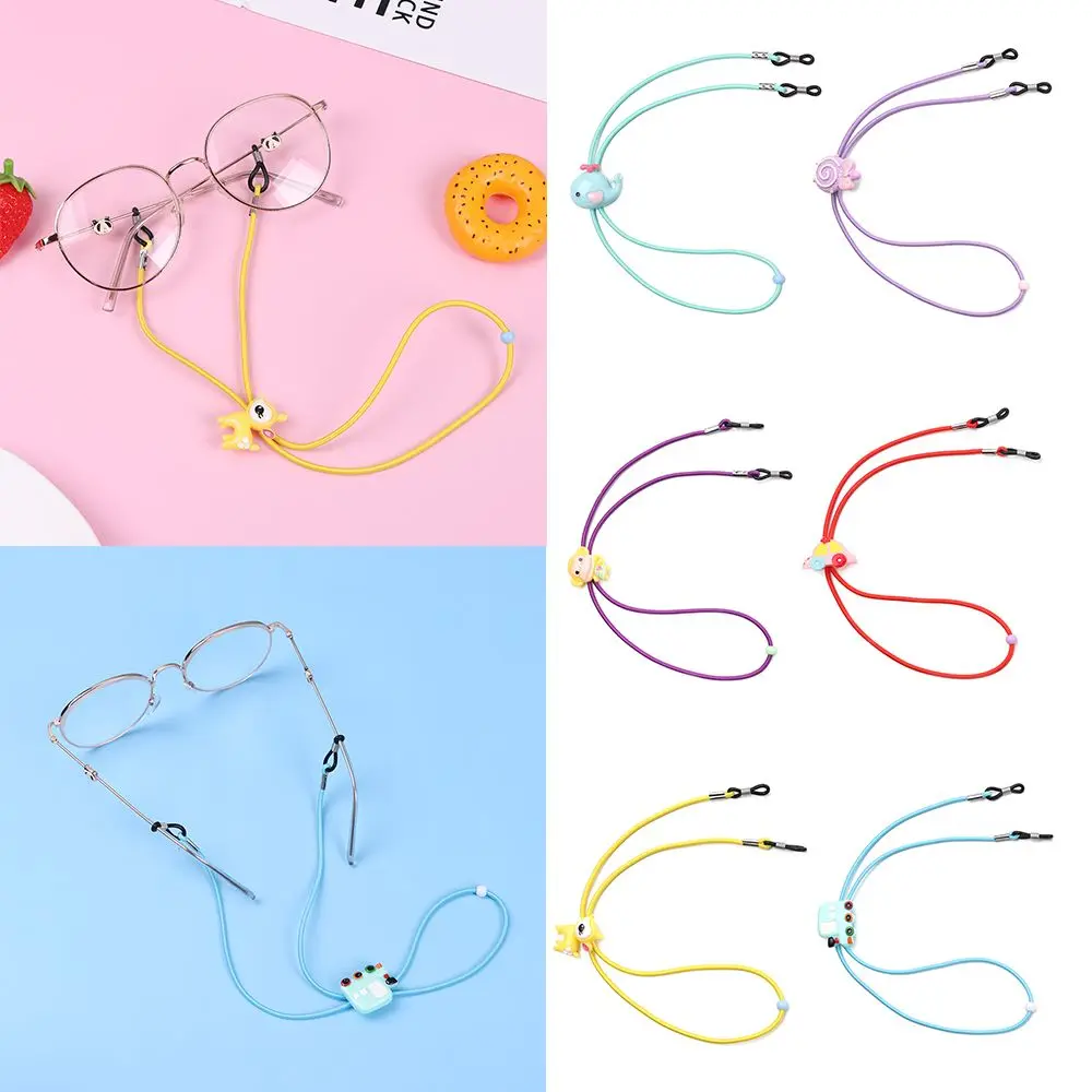 Colorful Cartoon Nylon Elastic Glasses Chain For Child Eyewear Cord Kids Glasses Neck Strap Eyeglass Holder Band Strap