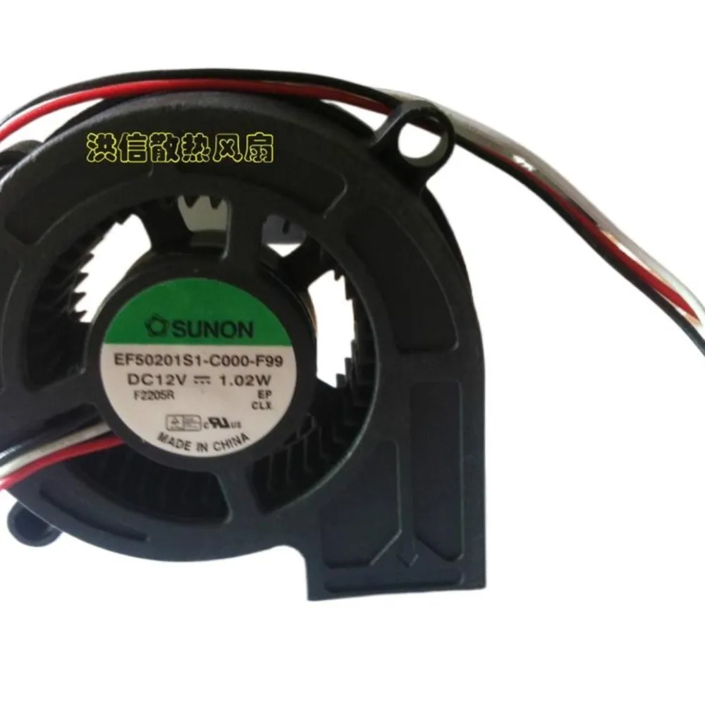 

Для Sunon EF50201S1-C000-F99 EF50201S1-C000-G99 5020 DC12V 1,02 Вт 3-проводной охлаждающий вентилятор для проектора