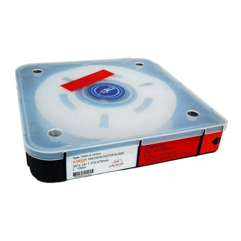 Lâmina Médico AARON Cerâmica Ouro 700 #   Raspador de tinta Rotogravure de qualidade garantida 35x0,15mm