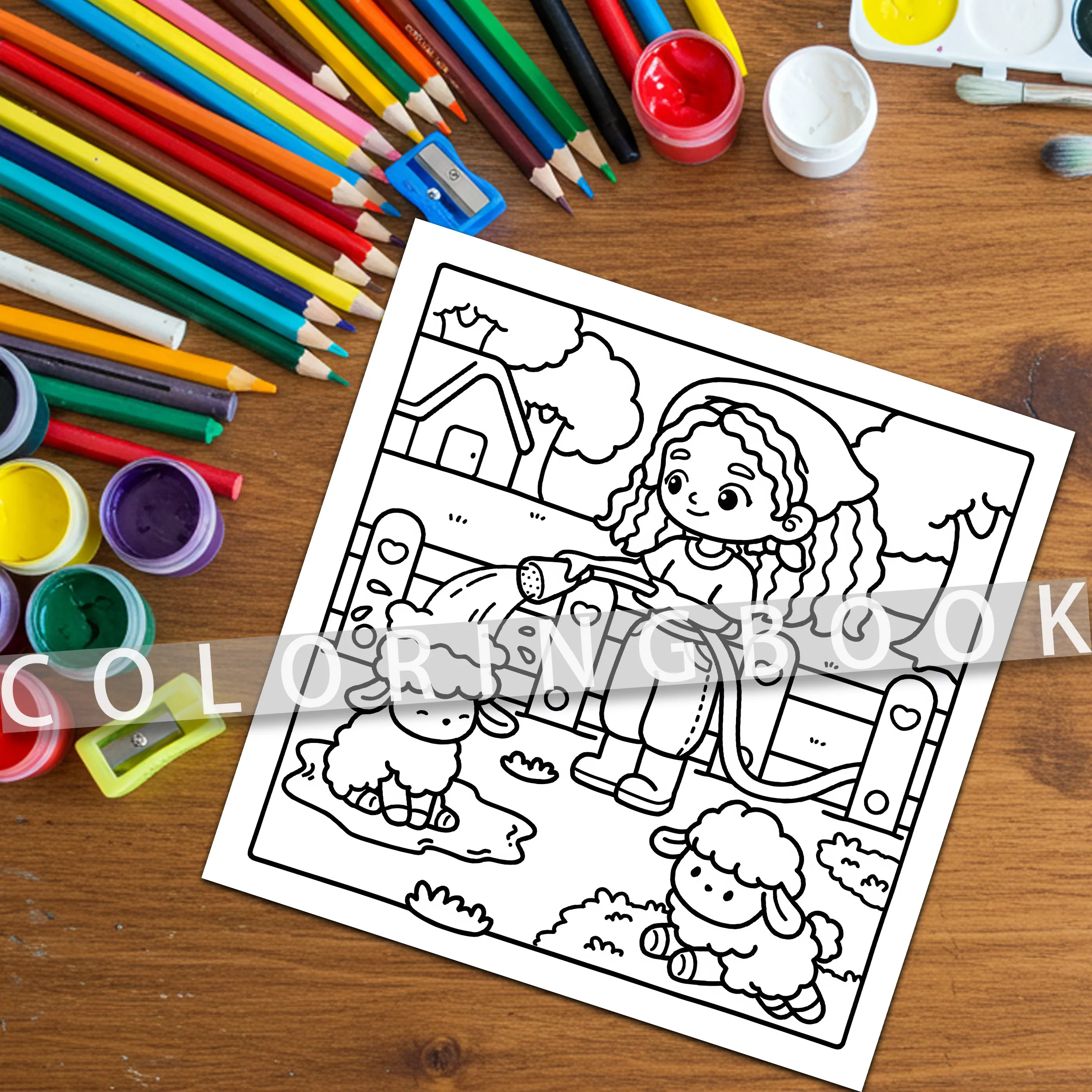 Coloring Book for Girls: Themed Art Journal for Creative Solo Time – Perfect Coloring Pages for Young Girls