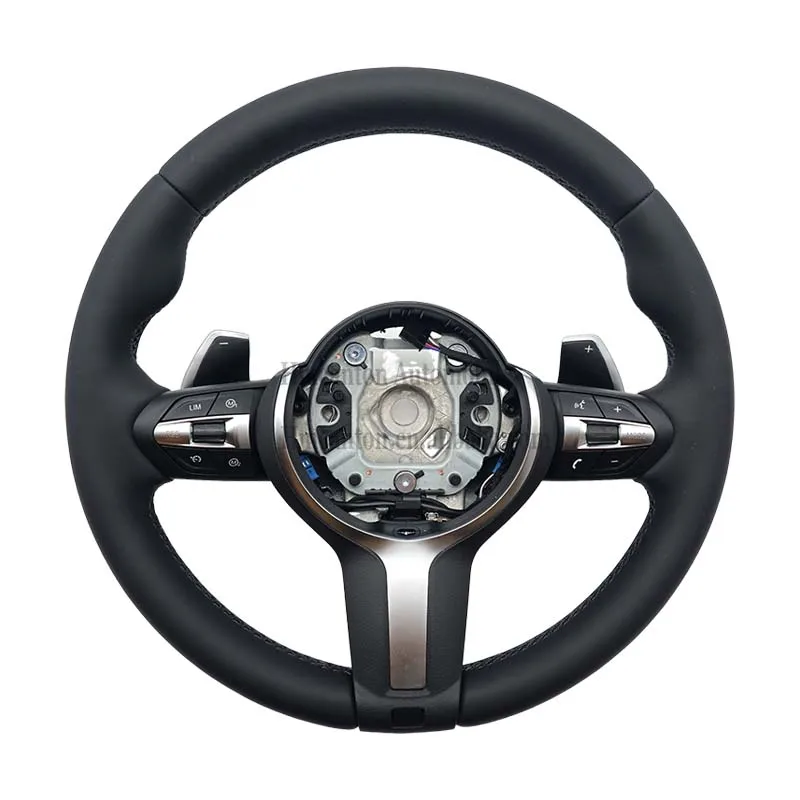 

Качественное оптовое кожаное черное рулевое колесо M Performance для рулевого колеса BMW F10 F30