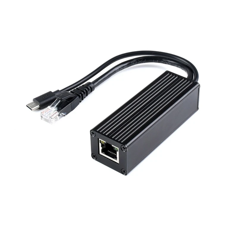 Divisor Industrial PoE Ethernet 10/100/1000Mbps, adaptador Ethernet POE salida 5V 5A para dispositivos red