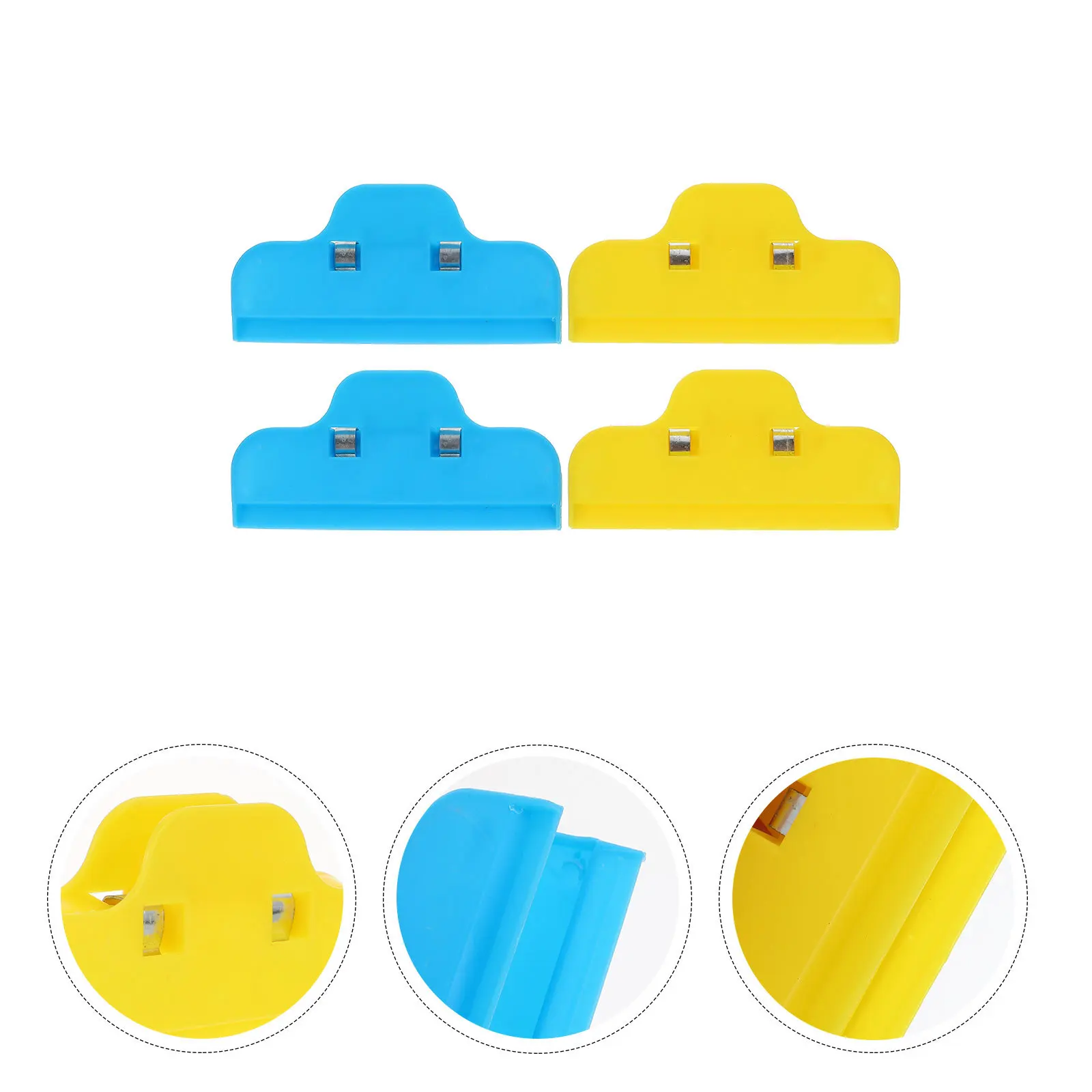 4 pçs clipes de prancheta de desenho clipe de pasta de plástico prático clipes de pintura esboço grampos de documentos de papel braçadeira de pasta de plástico