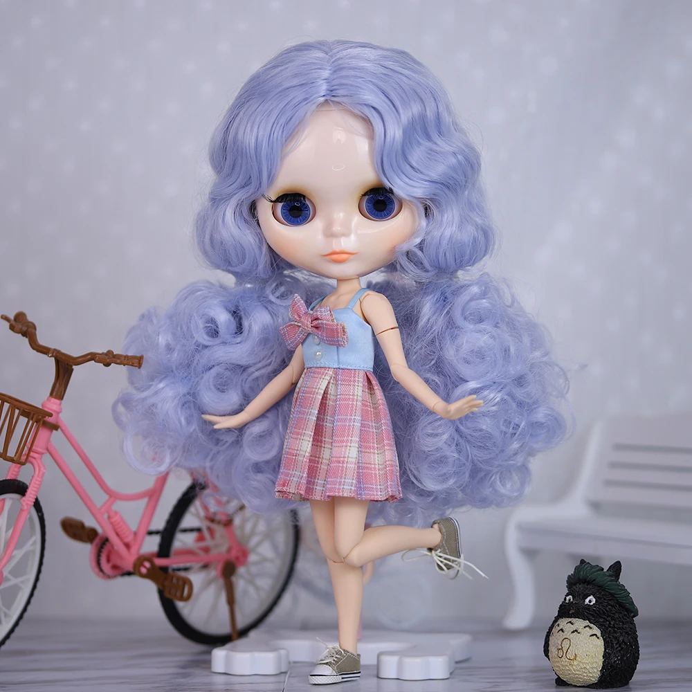 Băng Giá DBS Blyth Quần Áo Búp Bê 1/6 Bjd Kẻ Sọc Dress Licca Azone Cơ Thể Trang Phục SD