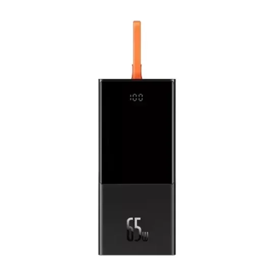 베이스어스 20000mAh 100W/65W 블레이드 고출력 디지털 디스플레이 퀵차지 모바일 보조배터리 대용량 휴대용 파워뱅크 구성품