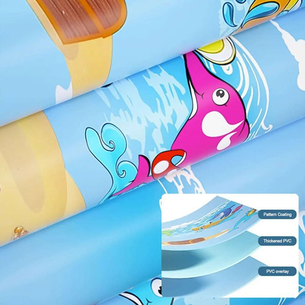 子供のための漫画のパターンの膨脹可能なプール,PVC,厚い,夏,屋外,屋内