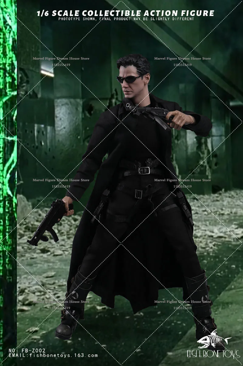 Fisch Bonetoys fb-z002 1/6 Maßstab sammel bar das Matrix-Netzwerk Hacker Reich Keanu Charles Reeves 12 "Action figuren Modell