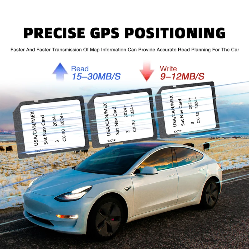 for Mazda 3 CX-30 Vehicle 2024 SD Card Upgrade Multimedia GPS Software USA / Canada / Mexico maps 16GB Free Shipping