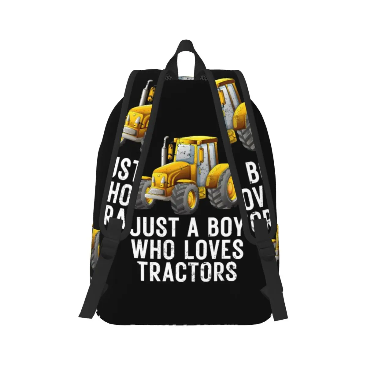 Just A Boy Who Loves Tractors Kids Son Farm Farmer Kid Backpack Daypack BookBag School Bag Shoulder Bags for Men Women