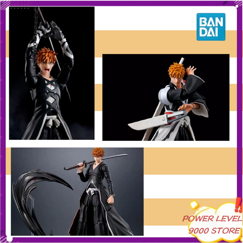 

In Stock Bandai S.H.Figuarts SHF BLEACH Ichigo Kurosaki Tensa Zangetsu Getsugatensho Dual Zangetsu Action Figure Model