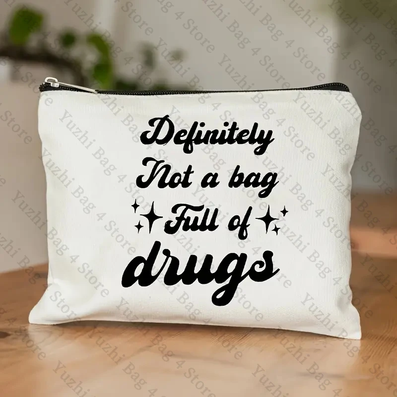 Funny Medication Kit Bag Pill Bags First Aid Chronic Illness Bag Large Capacity Toiletry Pouch Portable Cosmetic Organizer Bags