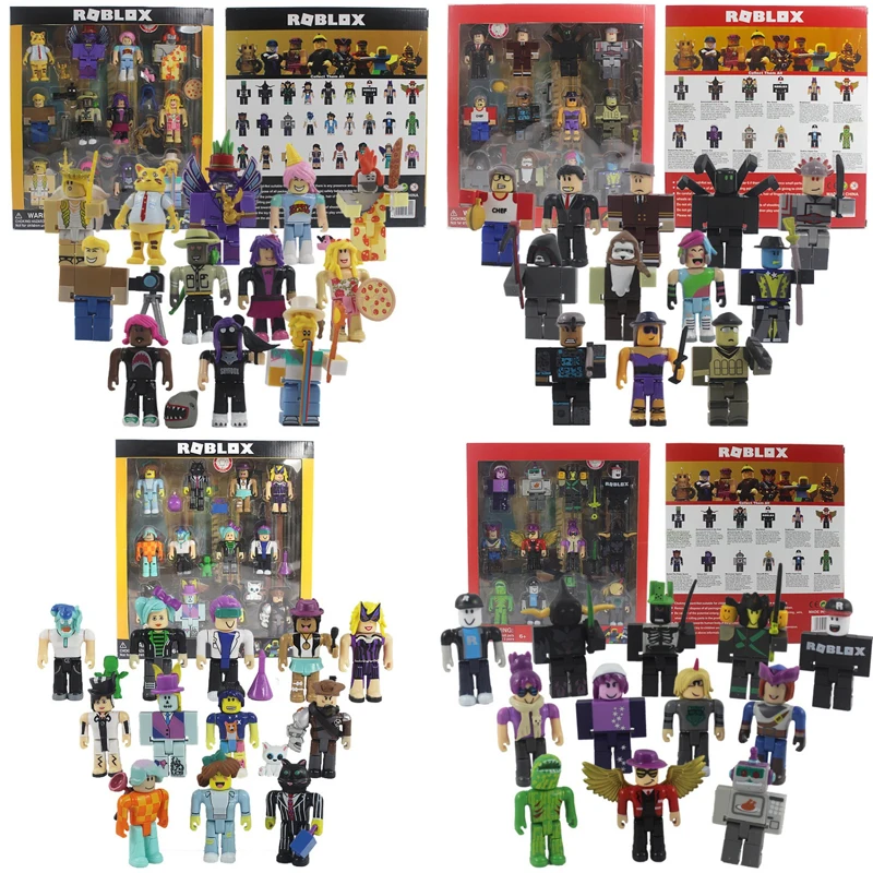 12pcs Roblox Game Peripheral Figurines with Accessories Doll Desktop Decorative Children Toys Collection Gifts