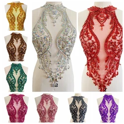 Strass fatti a mano applique in pizzo perline per cucire a mano paillettes toppe per rifinire per abiti accessori per abbigliamento più colore