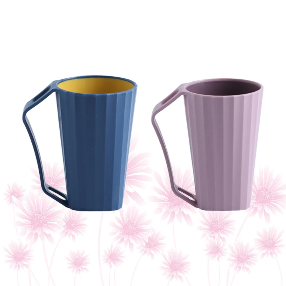 

2Pcs Toothbrush Holder with Handle Multi-Use Travel Tooth Cup Lightweight Storage Case for Toothpaste Comb Camping Essentials