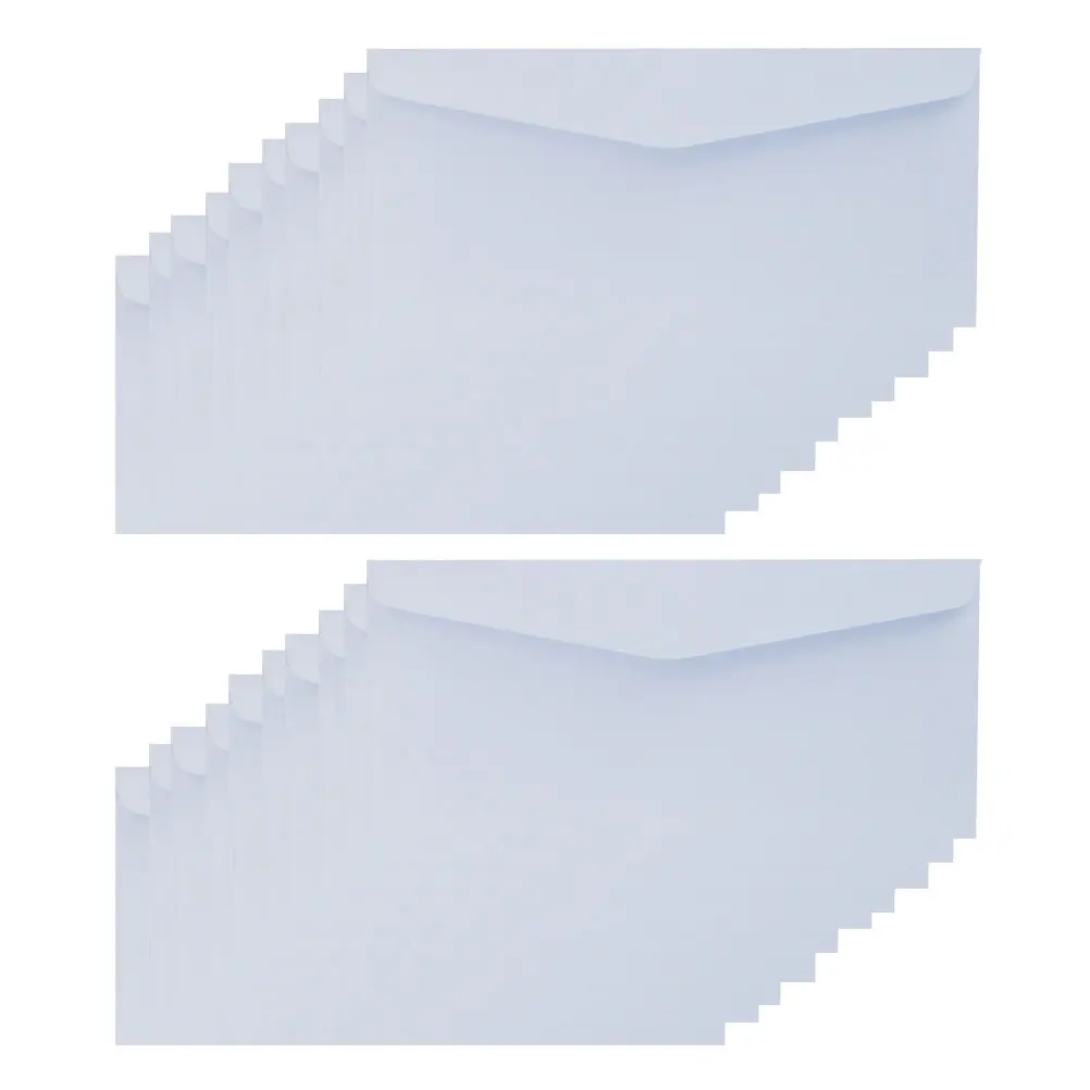 20Pcs No Word Envelopes Strong Thick Paper Business Envelopes for Mail Cheque Cards Files Office Filing Letter Packing Simple