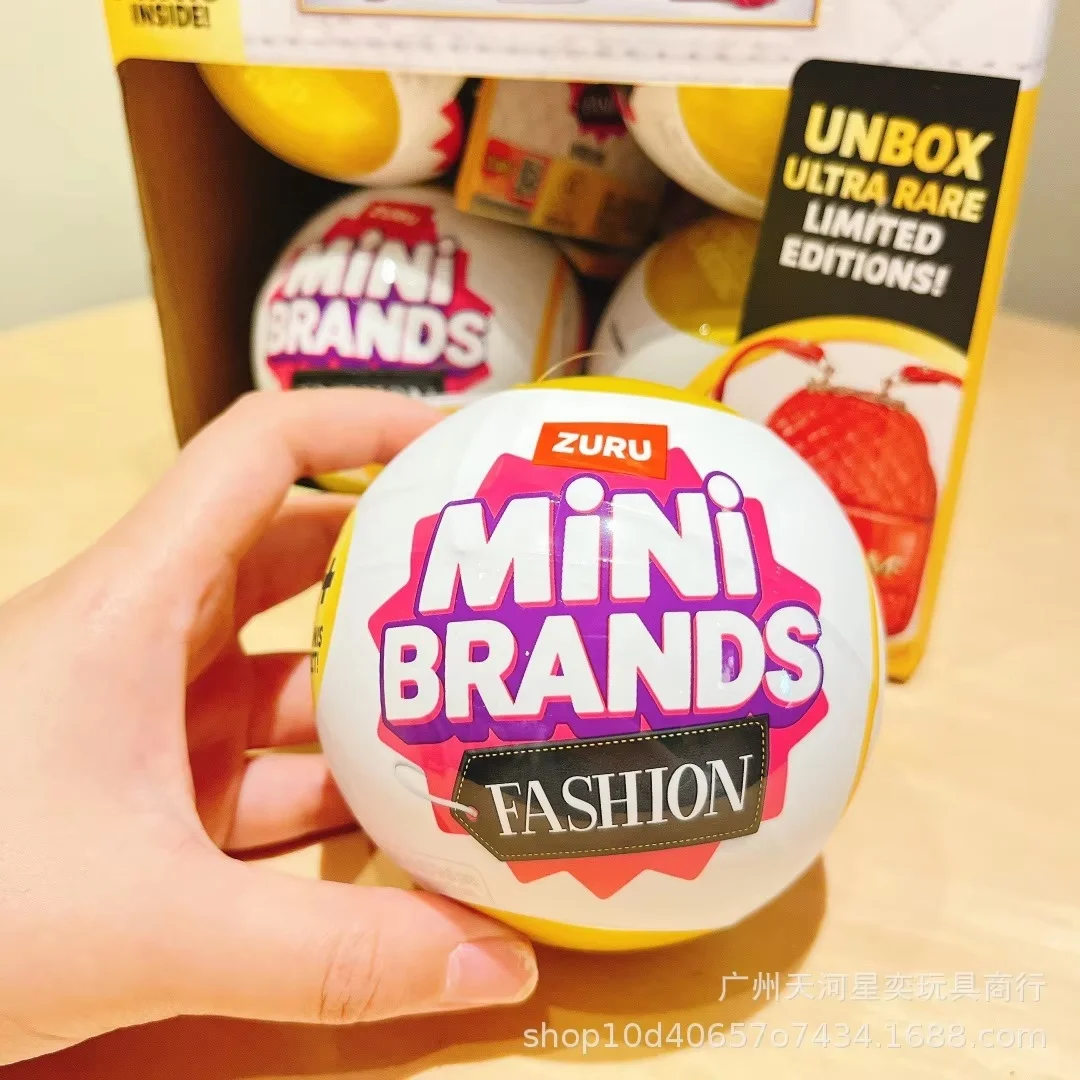 

Zuru Mini Brands Fashion Series 3 Surprise Ball 5 Mini Fashion Bags 80+ Iconic Minis Ultra Rare Collectible Toy For Collectors