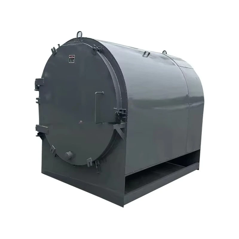 Rice Husk Palm Kernel Charcoal Wood Carbonization Furnace Machine Bamboo Wood Logs Smokeless Horizontal Carbon Furnace Oven