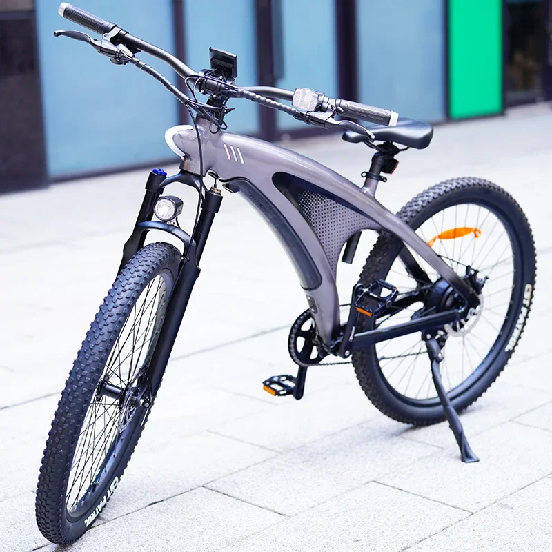 China Factory Q5 Standing 9 Speed Lithium Battery Electric Mountain Bike E City Mtb Fat Tire Electronic Bicycle For Adult