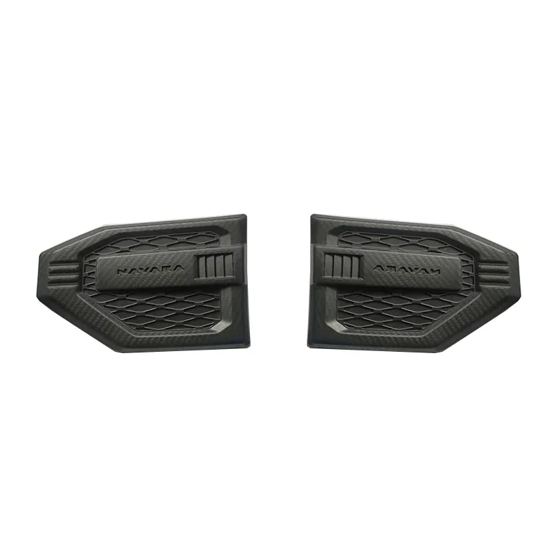 ABS CARBON FIBER COLOR SIDE FENDER GUARDS VENT COVER TRIM FIT FOR NISSAN NAVARA NP300 2021 DECORATIVE 4X4 ACCESSORIES